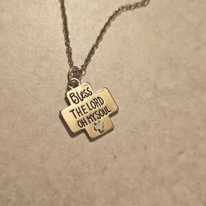 Gold Cross Pendant Necklace